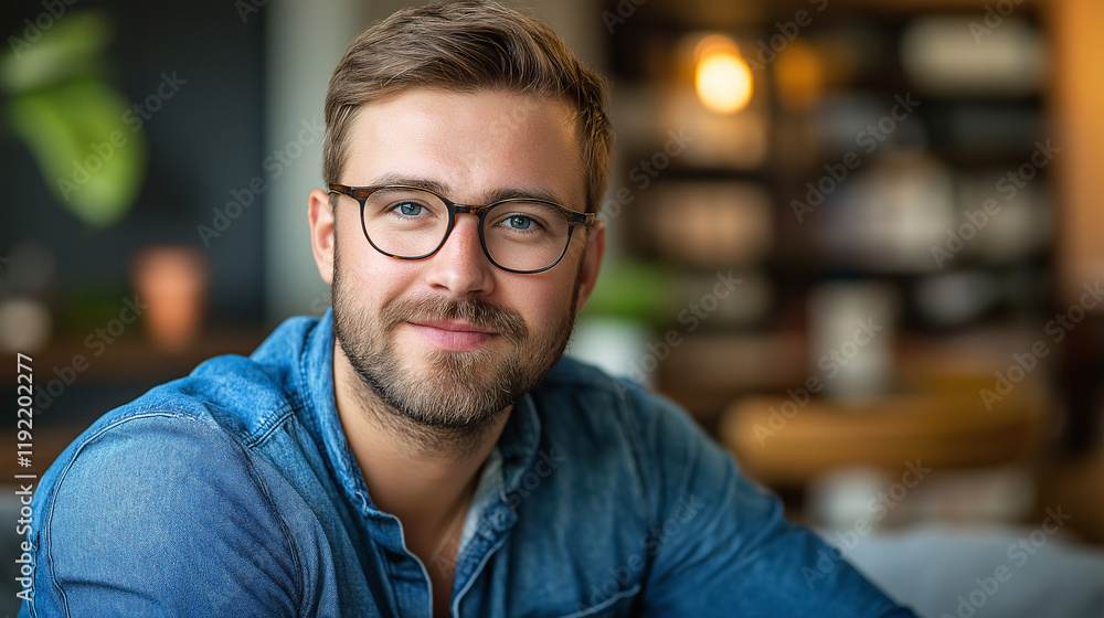 Professional man with glasses for corporate and creative content Professional man with glasses for corporate and creative content