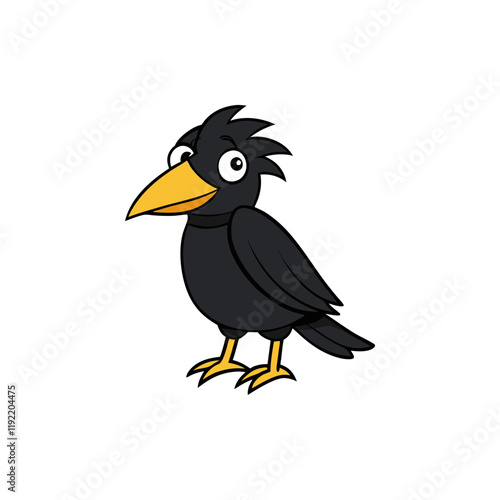 Raven Cartoon vector