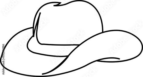 cowboy hat silhouettes icon, headdress symbol, cap signs, bonnet silhouette, fedora shape, bowler, trilby, baseball cap, isolated on transparent background, used for mobile apps, web design elements