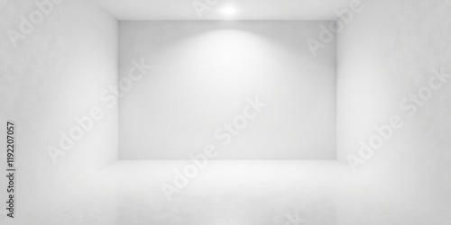 Empty Room with Single Light Source, Ideal for Minimalist Designs and Product Presentations