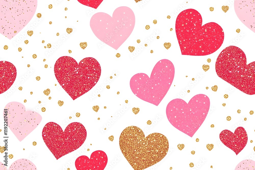 Beautiful Romantic Hearts Pattern. Love and Affection concept Beautiful Romantic Hearts Pattern. Love and Affection concept