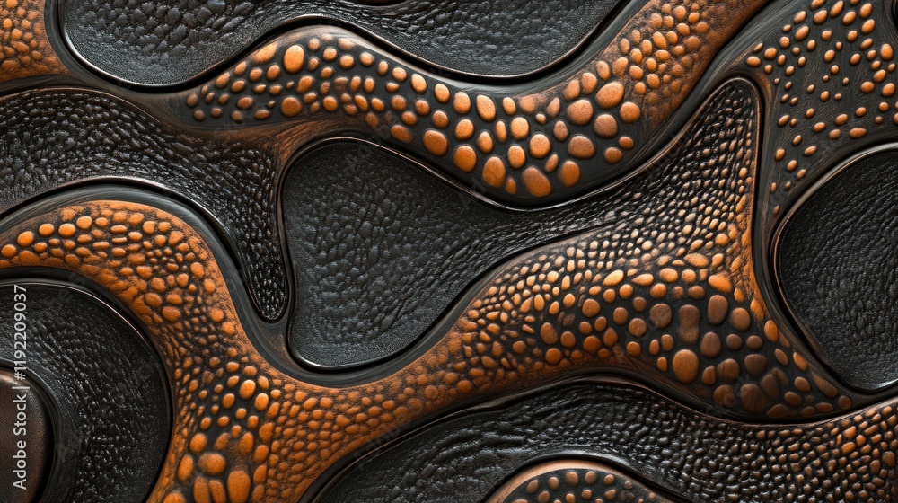 Seamless decorative leather texture with intricate patterns and natural grain details, offering a stylish and refined abstract design Seamless decorative leather texture with intricate patterns and natural grain details, offering a stylish and refined abstract design