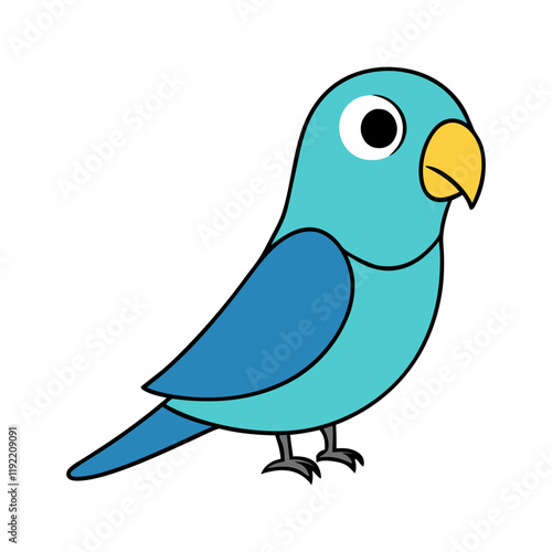 Parakeet Cartoon vector