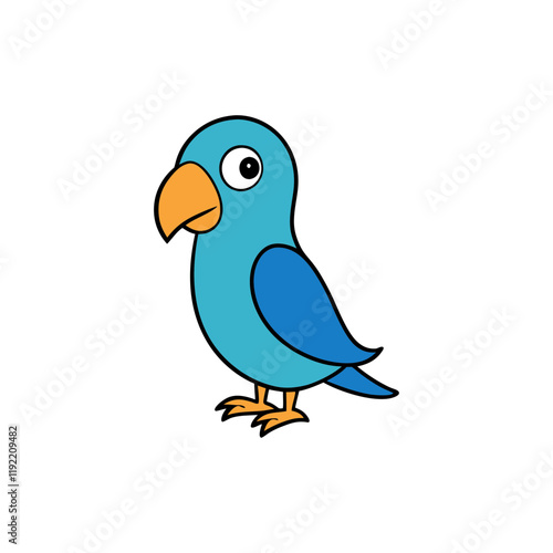 Parakeet Cartoon vector