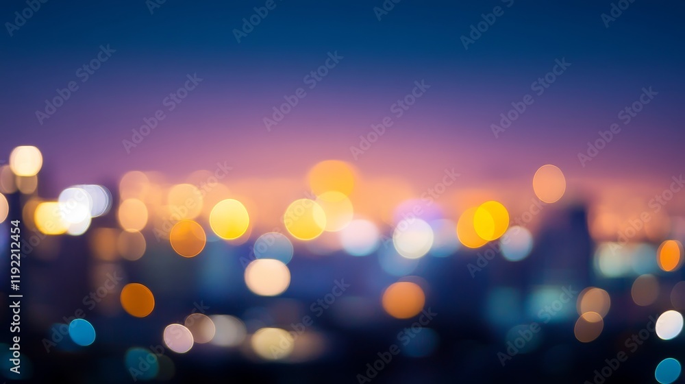 A blurred cityscape at dusk, showcasing colorful light and an urban ambiance. A blurred cityscape at dusk, showcasing colorful light and an urban ambiance.