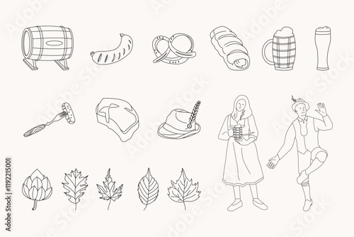Octofest Elements Pack Outline Style