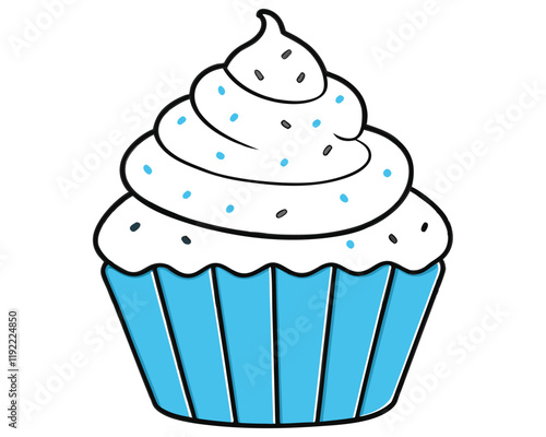 cupcake vector icon,cupcake vector illustration