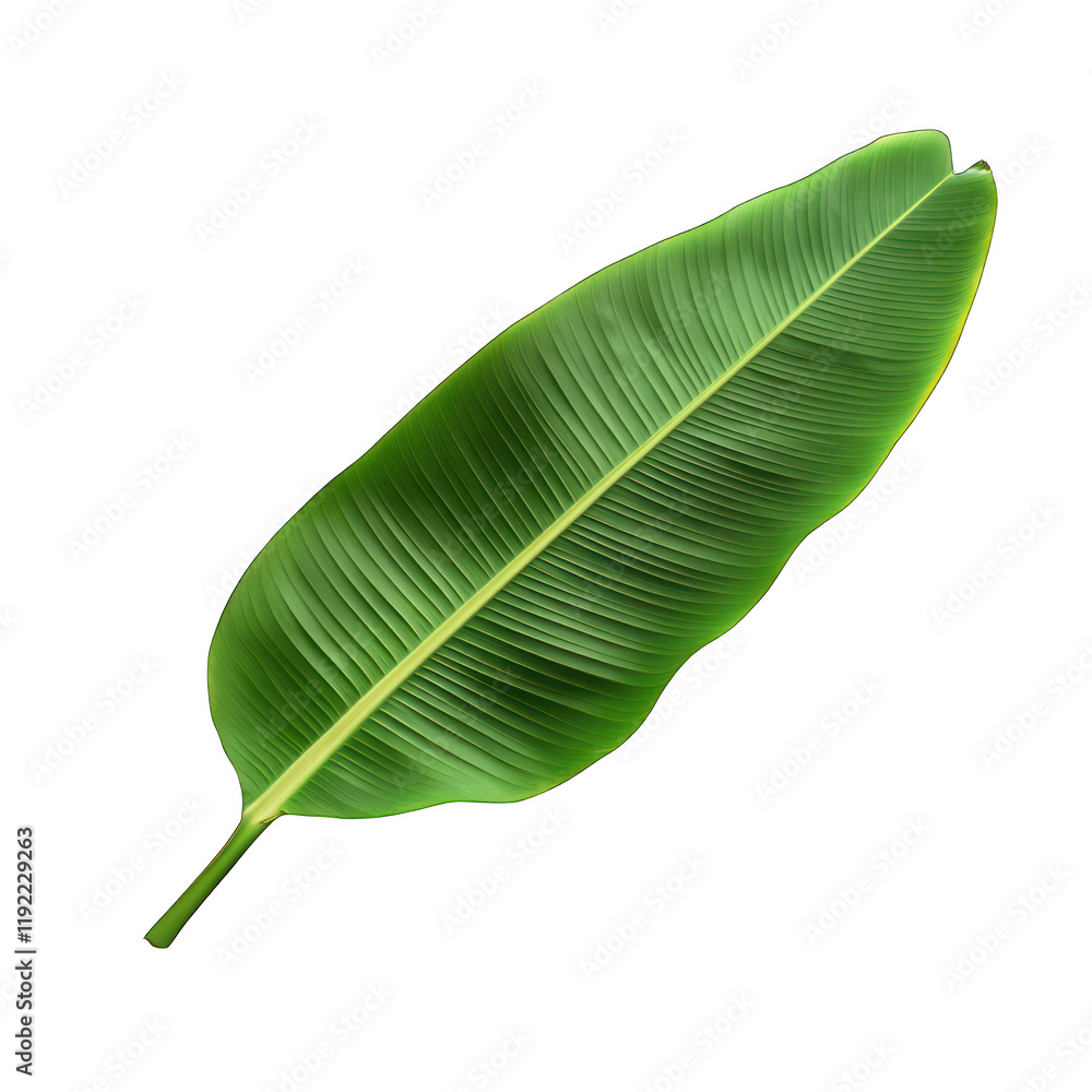 Fototapeta premium Single dewdrop on leaf isolated on transparent background