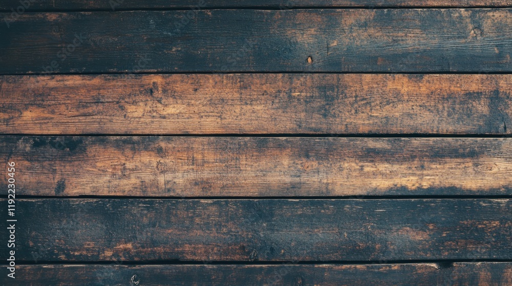 Fototapeta premium Rustic Wooden Texture: Dark Brown Aged Planks Background