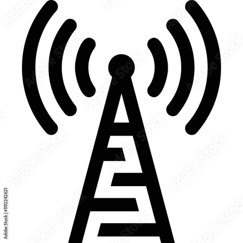 Simple vector icon cell tower