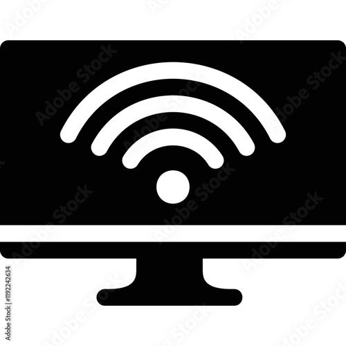 Simple vector icon wi fi
