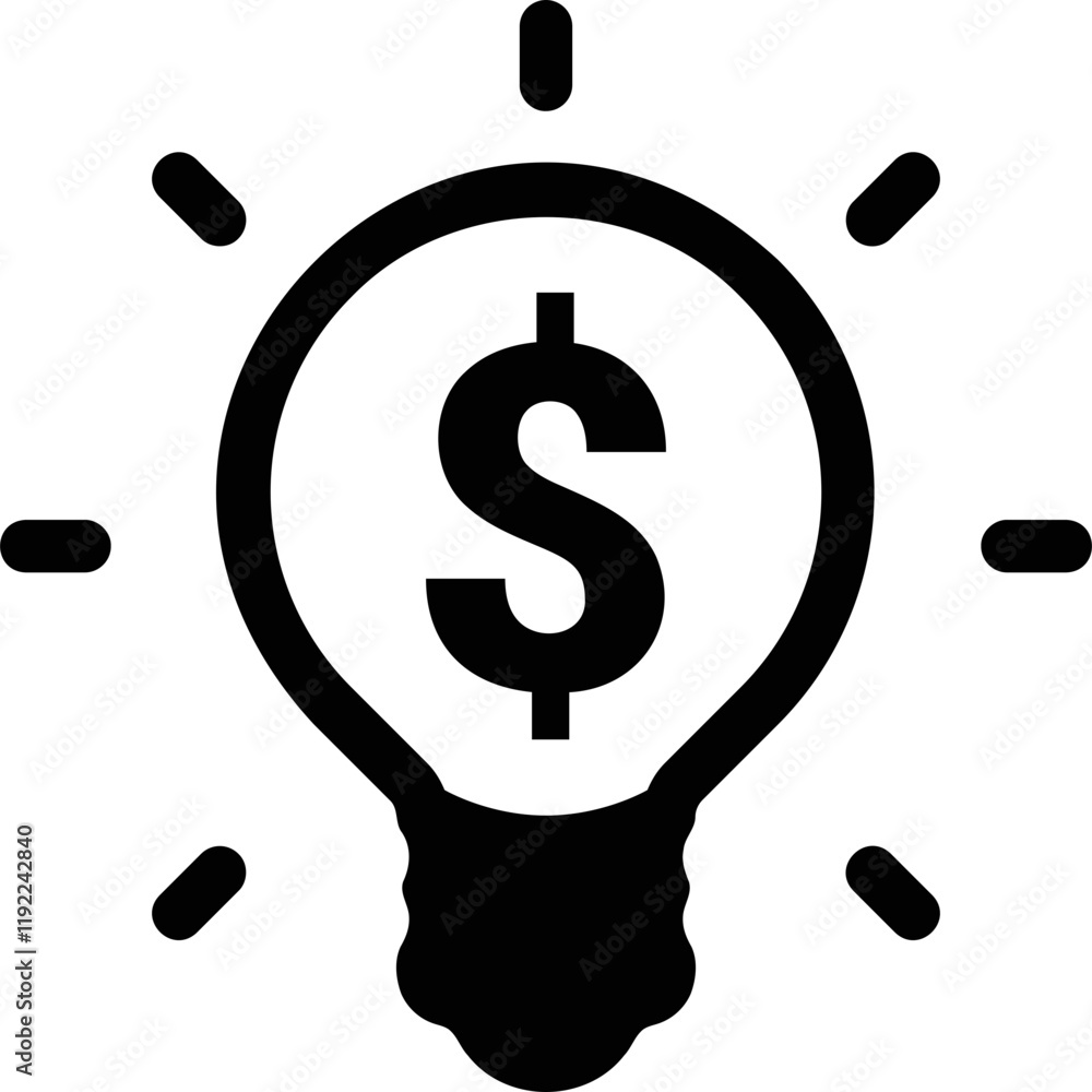 Simple vector icon idea for making money
Simple vector icon idea for making money