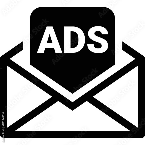 Simple vector icon mailing list