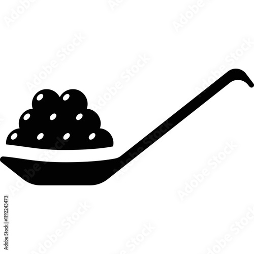 Simple vector icon caviar