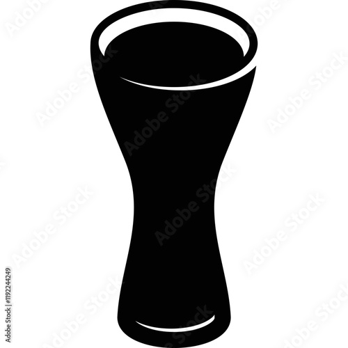 Simple vector icon beer glass

