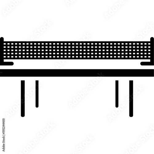 Simple vector icon ping pong