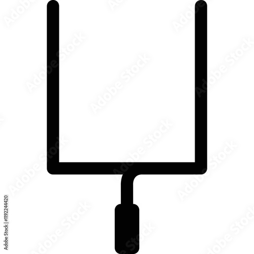 Simple vector icon soccer goal
