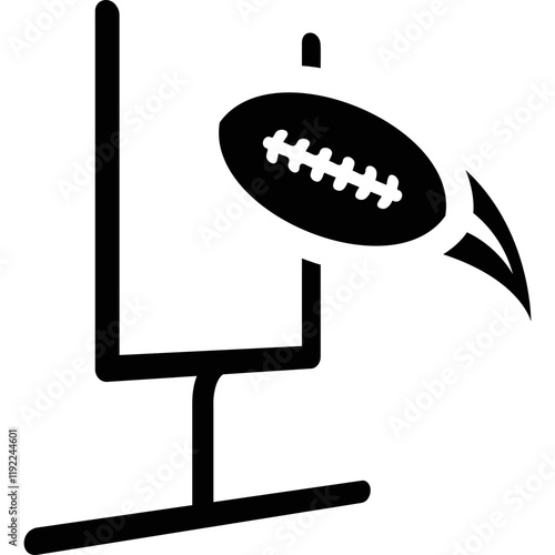 Simple vector icon soccer goal
