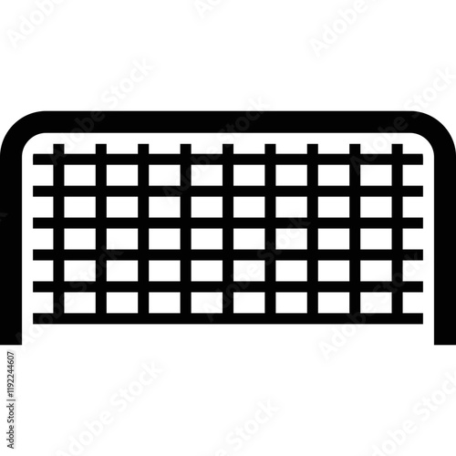Simple vector icon soccer goal