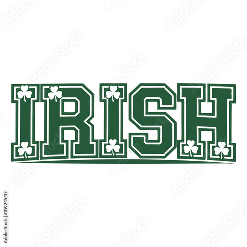 Irish St. Patrick's Day T-Shirt Design colorful Graphic T Shirt