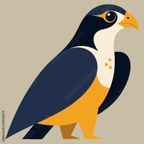 peregrine falcon vector