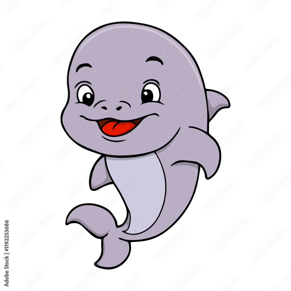 cute dolphin line jumping vector illustration cute dolphin line jumping vector illustration