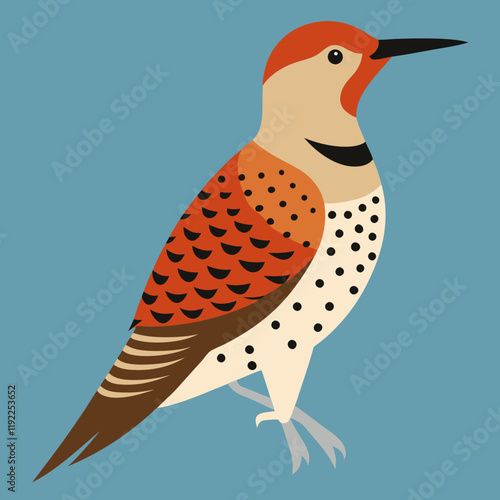 northern flicker vector