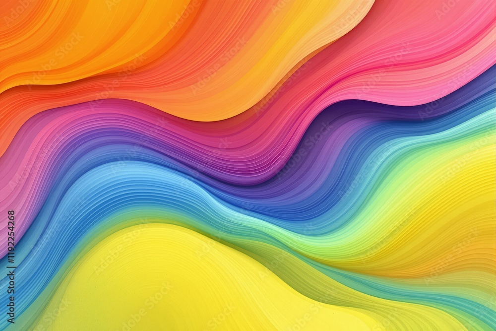 Abstract colorful waves with vivid textures, showcasing a smooth gradient background. Vibrant and dynamic composition, concept of creativity. Ai generative Abstract colorful waves with vivid textures, showcasing a smooth gradient background. Vibrant and dynamic composition, concept of creativity. Ai generative