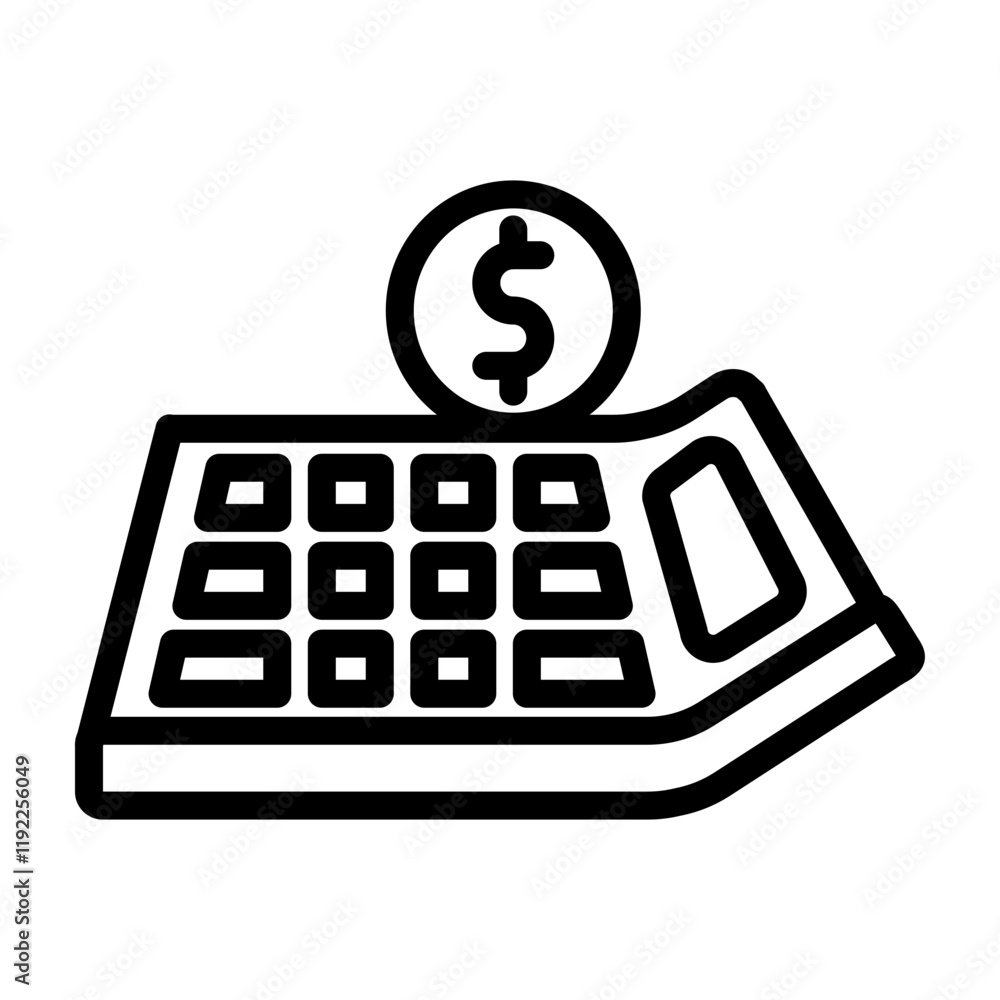 Wealth Management Vector Line Icon Design Wealth Management Vector Line Icon Design
