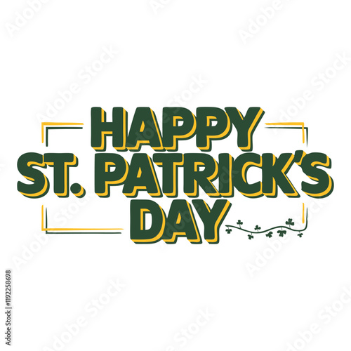 Happy St. Patrick's Day St. Patrick's Day T-Shirt Design colorful Graphic T Shirt