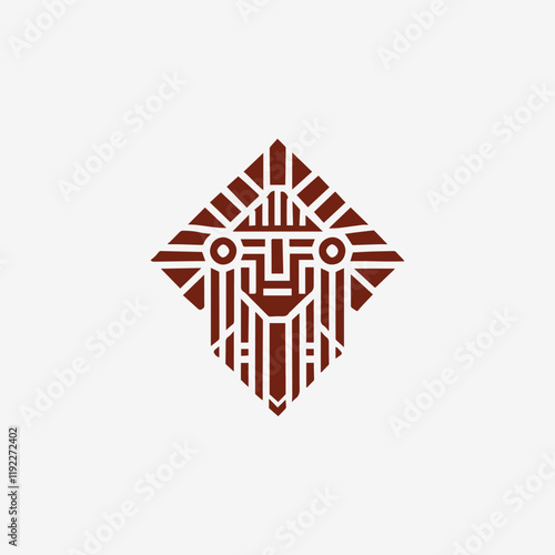 Geometric Tribal Chief Logo