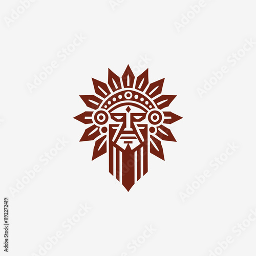 Geometric Tribal Chief Logo