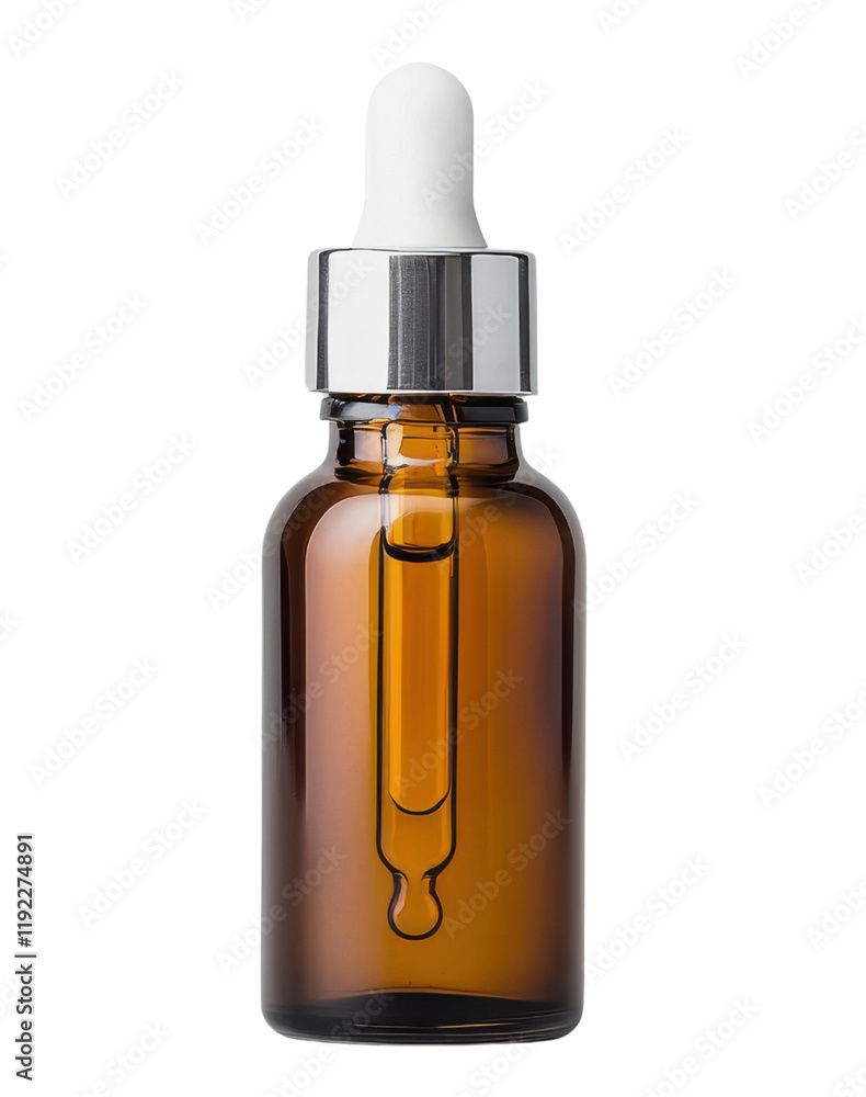 Amber Glass Dropper Bottle with White Pipette for Essential Oils Amber Glass Dropper Bottle with White Pipette for Essential Oils