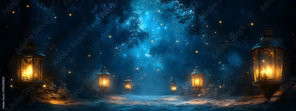 Naklejka premium Ramadan Mubarak Islamic Design