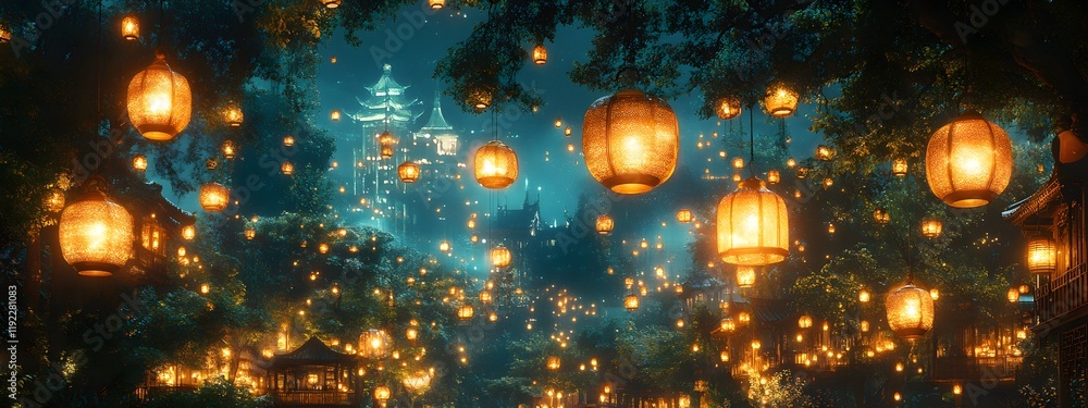 Obraz premium Ramadan Mubarak Islamic Design