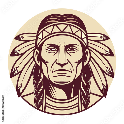 native american face3