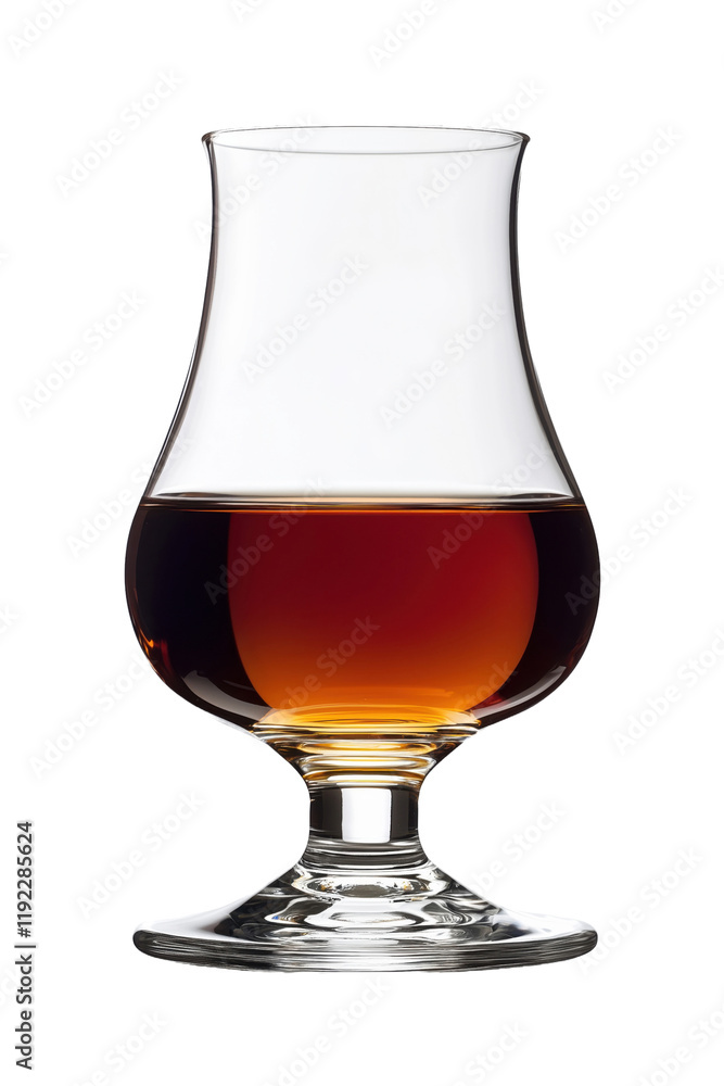 a round glass of whiskey, isolated on transparent background a round glass of whiskey, isolated on transparent background