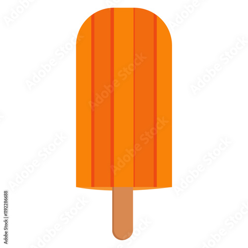 Orange Popsicle Ice Cream, popsicle on a stick, orange sticks ice cream candy.