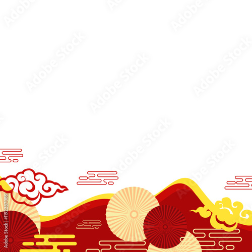 Chinese Cloud Border