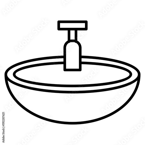 Sink  Icon Element For Design