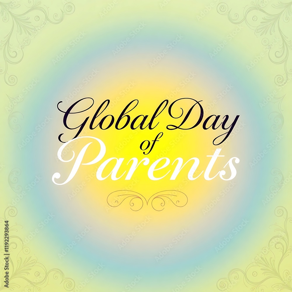 global day of parents typography global day of parents typography