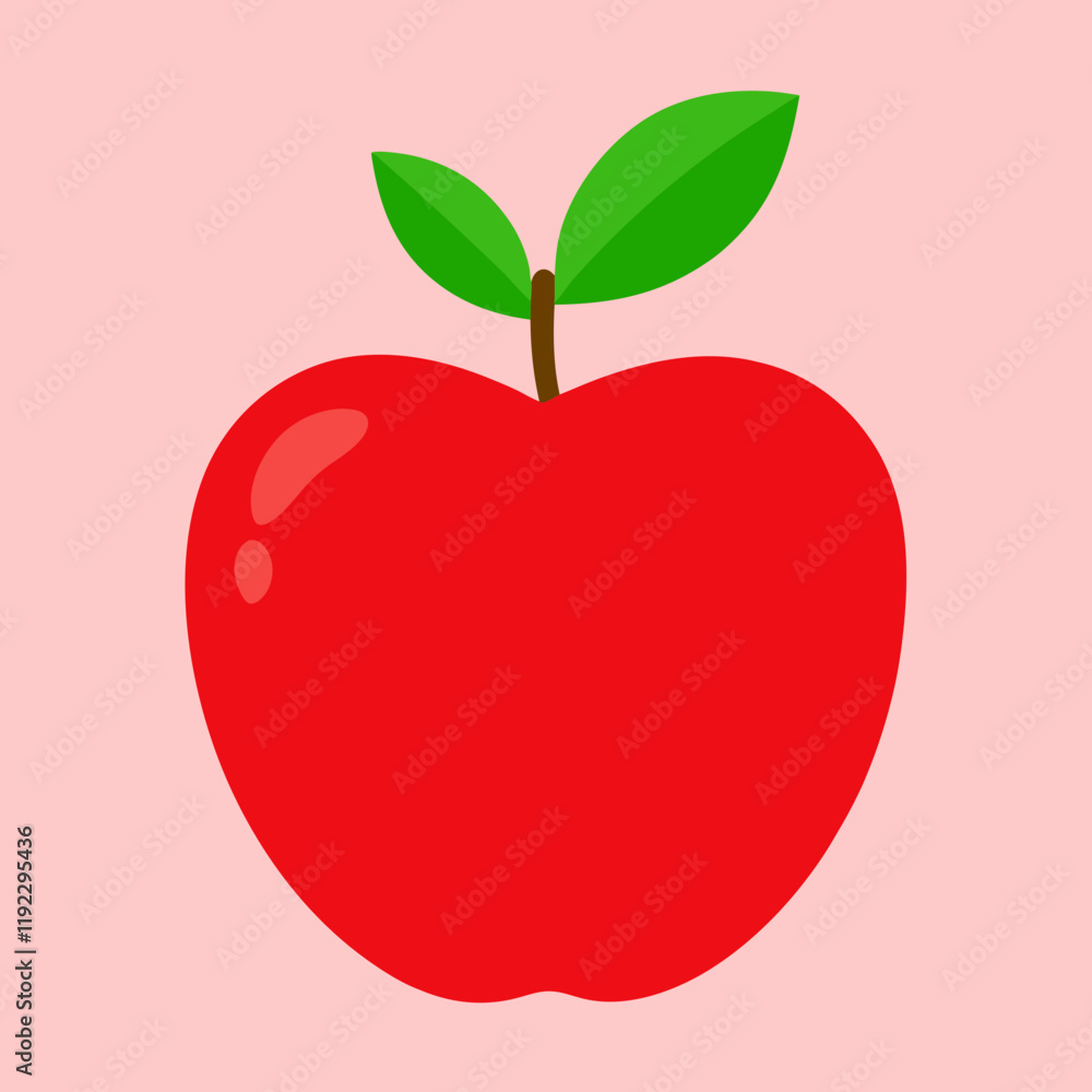 illustration of an apple illustration of an apple