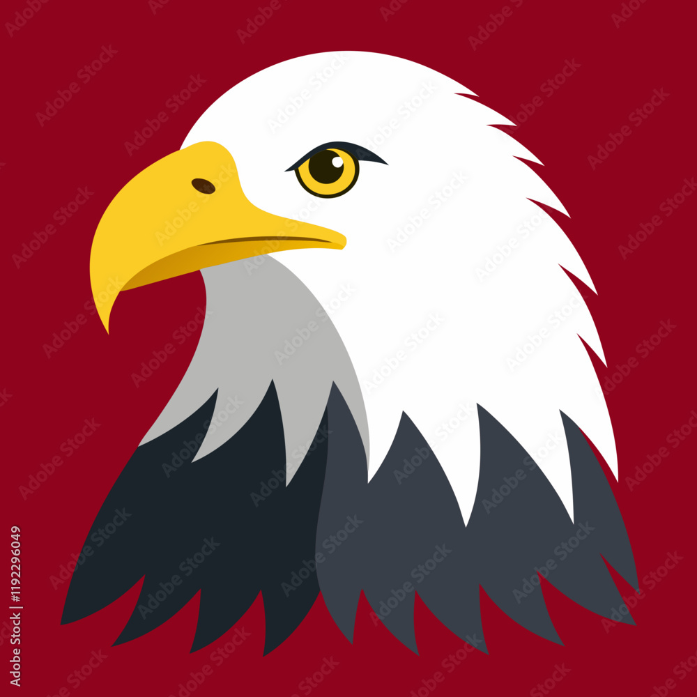 Fototapeta premium bald eagle illustration