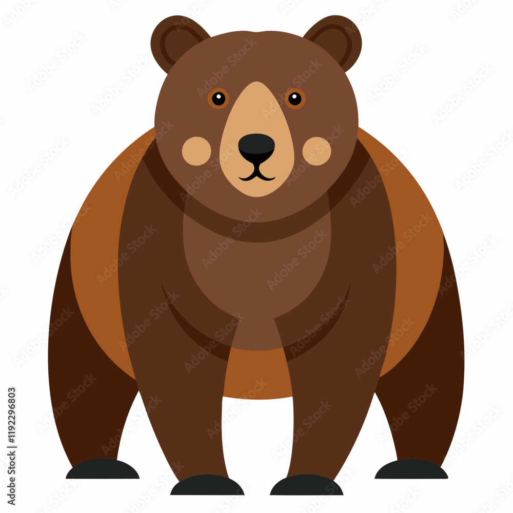 brown bear vector