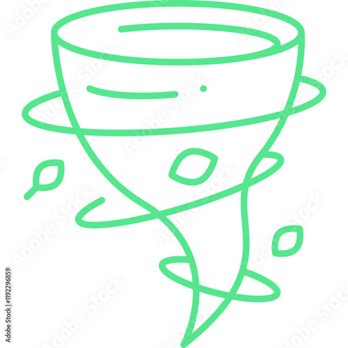 Tornado icon single vector illustration