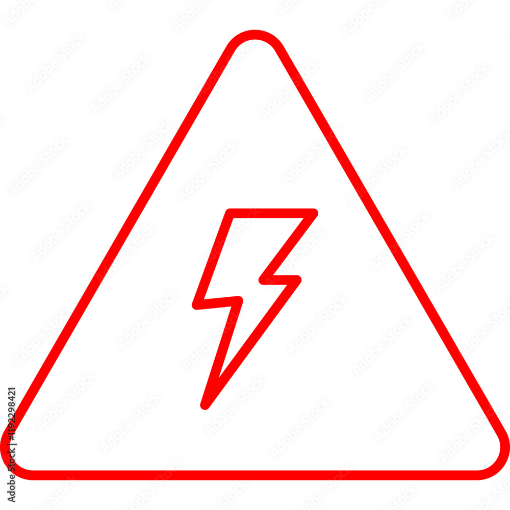Electricity Danger icon single vector illustration Electricity Danger icon single vector illustration