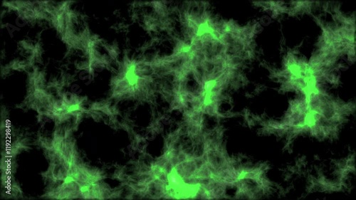 Exploring the Captivating Visuals of Abstract Green Fractals in Motion