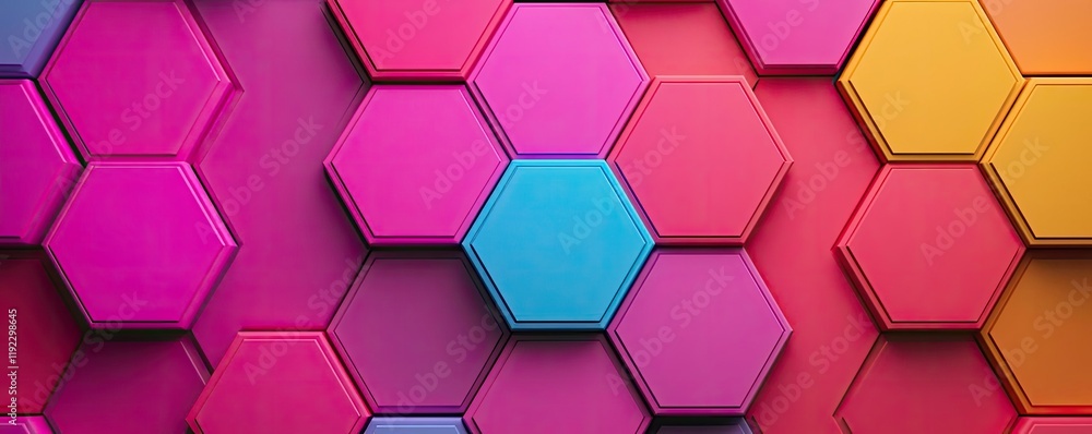 Vivid gradient idea. Colorful hexagonal patterns create a vibrant and dynamic background. Vivid gradient idea. Colorful hexagonal patterns create a vibrant and dynamic background.