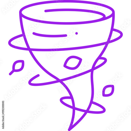 Tornado icon single vector illustration