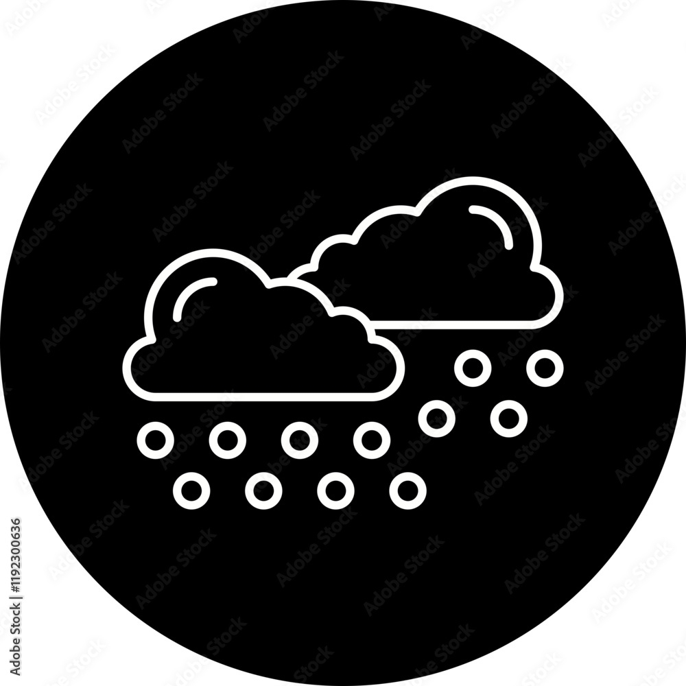 Heavy Snows icon single vector illustration Heavy Snows icon single vector illustration
